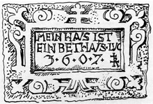 Inschrift von 1607
